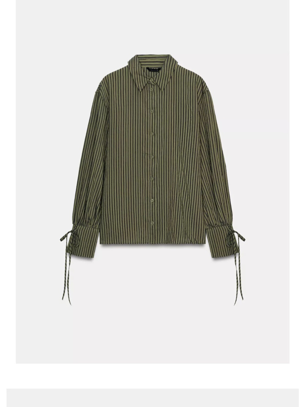 Zara striped shirt with bows